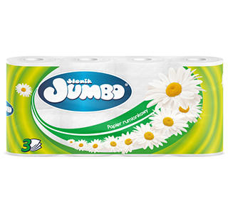 Toilet paper Słonik Jumbo Camomile Decor 8 rolls